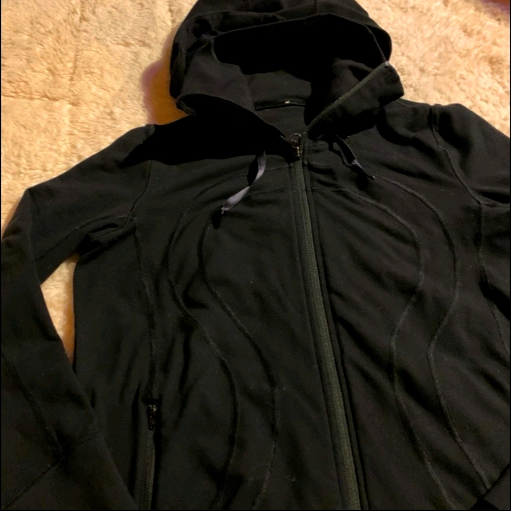 Lululemon black stride jacket, size 12.